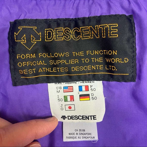 Descente vintage purple light weight ski jacket M - Picture 14 of 14